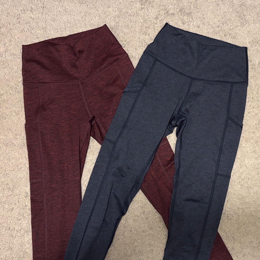 Bundle- Burgundy and Navy Aerie Leggings
